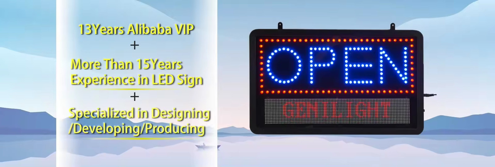 Enseigne au néon DEL