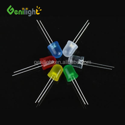5 mm Diode ronde Genilight 8 mm F8 LED Components électroniques transparents standard