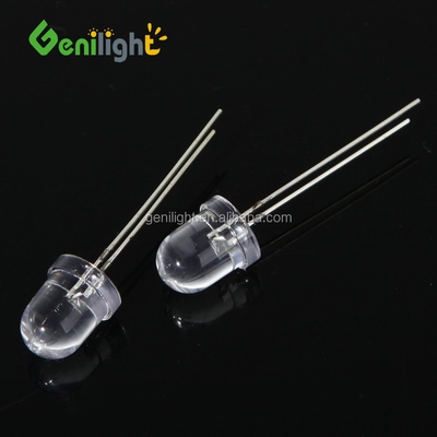 5 mm Diode ronde Genilight 8 mm F8 LED Components électroniques transparents standard