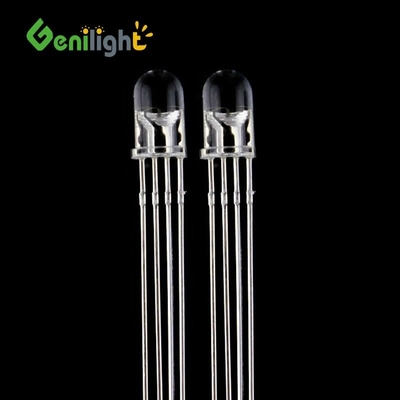 Diode LED transparente de 3 mm/5 mm/8 mm/10 mm avec émetteur à 4 broches rondes ultra lumineux