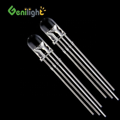 Diode LED transparente de 3 mm/5 mm/8 mm/10 mm avec émetteur à 4 broches rondes ultra lumineux