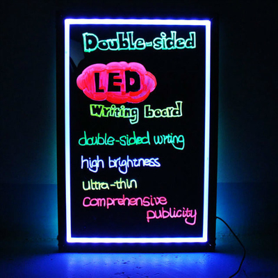 Bonne anti-vent Capacité de commande à distance clignotante éclairée à néon effaçable LED Message Menu Panneau de signalisation