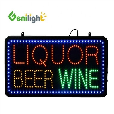 L'animation clignotante Genilight 22*13 pouces LED Open Neon Sign Parfait pour la marque personnalisée