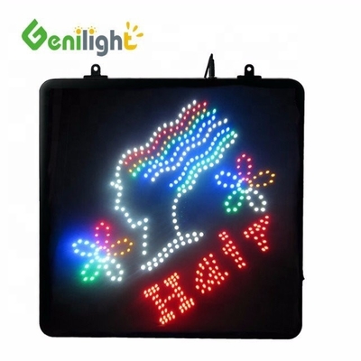 Genilight Indoor LED Salon de beauté Signe Économie d'énergie Fonction de poursuite et de déplacement 56*33cm