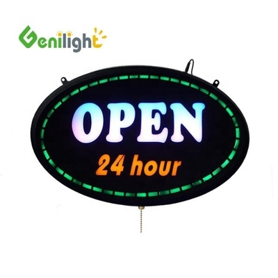 Certificat de puissance CE ROHS 24 heures ouvertes LED bar néon signe avec mode d'animation statique