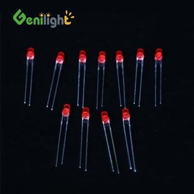 3Mm F3 Diode LED rouge DC3V 20MA Lampes à ampoules Composants Courant max Aucun