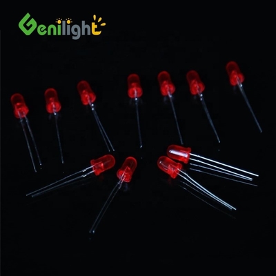 3Mm F3 Diode LED rouge DC3V 20MA Lampes à ampoules Composants Courant max Aucun