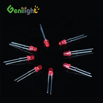 3Mm F3 Diode LED rouge DC3V 20MA Lampes à ampoules Composants Courant max Aucun