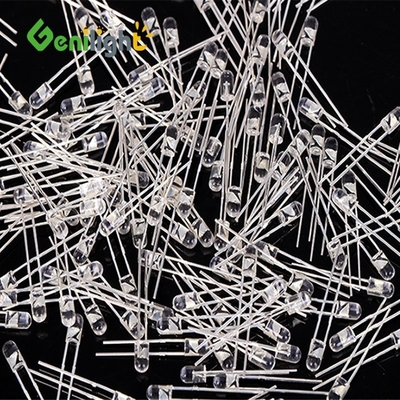3Mm F3 Diode LED rouge DC3V 20MA Lampes à ampoules Composants Courant max Aucun