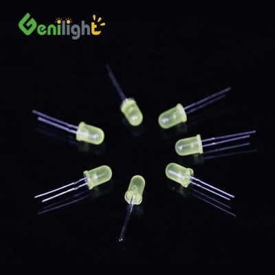 5 mm de lumière de bougie jaune diodes clignotantes lumière LED brillante avec max. courant inverse 50uA
