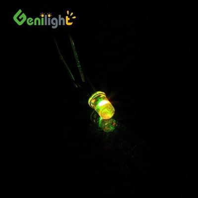 5 mm de lumière de bougie jaune diodes clignotantes lumière LED brillante avec max. courant inverse 50uA