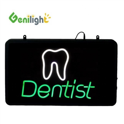 Genilight Intérieur 56*33cm LED Signal ouvert Haute luminosité Basse tension pour la publicité chez le dentiste