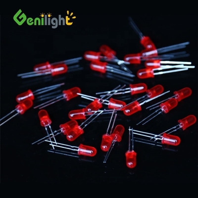 F5 ampoule à LED émettant une diode de 5 mm Blanc vert rouge bleu jaune deux broches