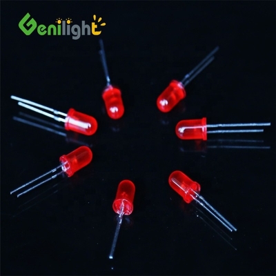 F5 ampoule à LED émettant une diode de 5 mm Blanc vert rouge bleu jaune deux broches