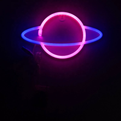 Lumières au néon bleu Panneaux muraux décoratifs pour les fournitures de fête Salle Art 1 Consommation d'énergie