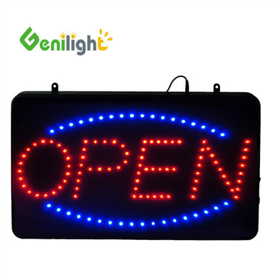 LED à haute luminosité en forme rectangulaire OpenSign pour la publicité commerciale