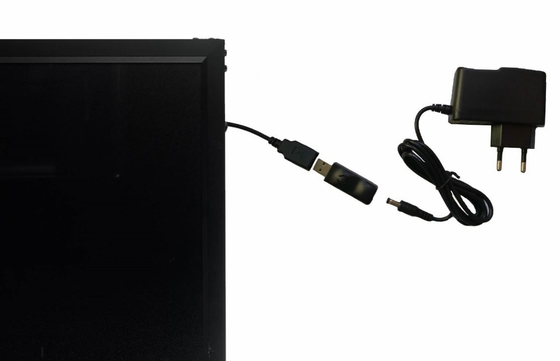 Sortie de tension DC12V Armature en alliage d'aluminium Triangle Stand LED Tableau d'écriture pour bar/café