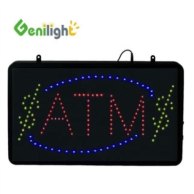 Genilight 22 * 13 pouces Super luminosité LED vérifier lettre encaissée néon signe ouvert pour l' intérieur