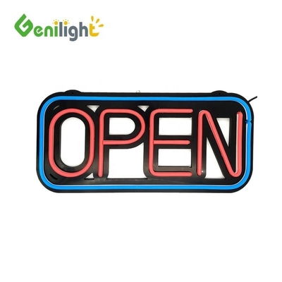 Facile 48 * 25cm LED néon silicone signe ouvert avec 10 types de fonction de changement et 25 C mode