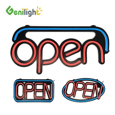 Genilight intérieur 48*25cm Silicone Open Neon Sign LED avec alimentation approuvée Rohs