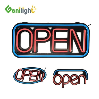 Genilight intérieur 48*25cm Silicone Open Neon Sign LED avec alimentation approuvée Rohs