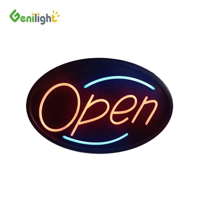 Indicateur d'ouverture LED personnalisé en néon extérieur avec matériau ABS et fonction de changement de 3 types