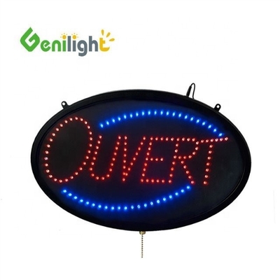 Indicateur d'ouverture LED personnalisé en néon extérieur avec matériau ABS et fonction de changement de 3 types