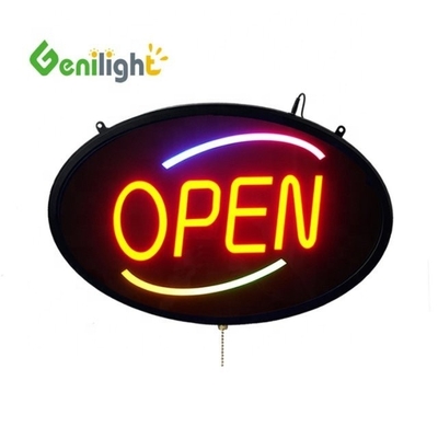 Indicateur d'ouverture LED personnalisé en néon extérieur avec matériau ABS et fonction de changement de 3 types