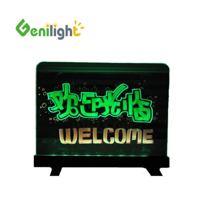 Tableau d'écriture à LED ultra-mince par Genilight avec 12 types de clignotants