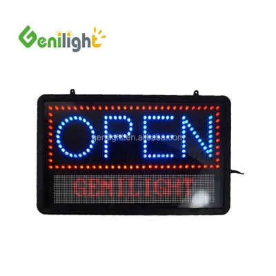 Lumières LED accrochées facilement personnalisées Flex Sign Neon OPEN pour la publicité Résolution de la hauteur des pixels