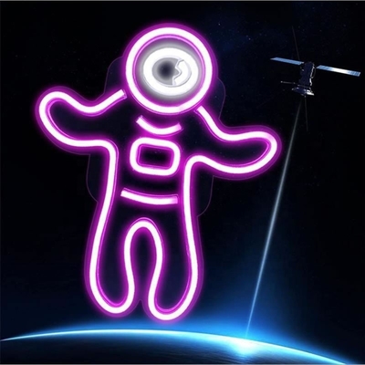 Consommation d'énergie 1 Astronaute projecteur de lumière au néon Space LED Signes pour la décoration de la paroi de la chambre