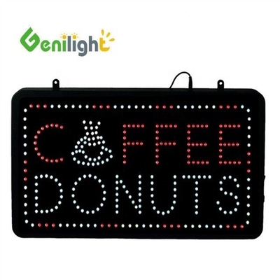 Lumière à haute tension LED à la carte de la boutique de donuts de café