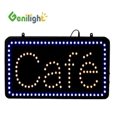 Genilight Indoor 22*13 pouces LED Café Open Sign avec économie d'énergie et fonction SDK