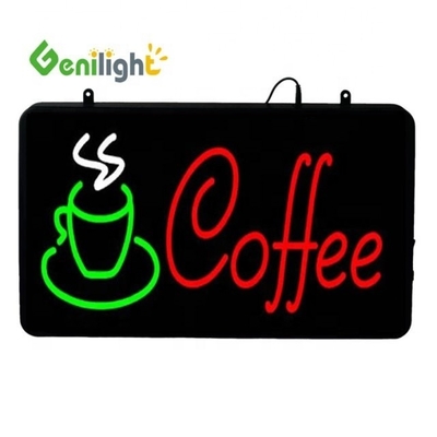 Genilight Indoor 22*13 pouces LED Café Open Sign avec économie d'énergie et fonction SDK