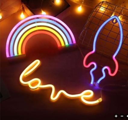 Ensemble de salles de fête panneaux au néon LED panneau acrylique avec lumières LED RVB personnalisé et USB
