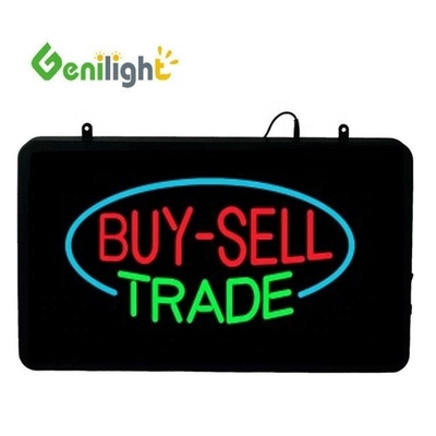 Genilight 56*33 cm Rectangle LED BAIL BONDS Indice au néon Matériau d'animation Résine époxy