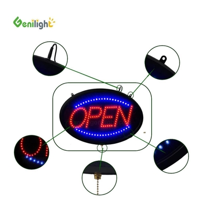 ODM personnalisé Ovale Led OPEN Light Neon Sign avec haute résolution