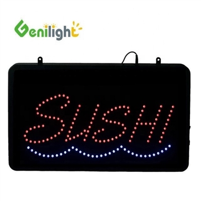 Lettre personnalisée SUSHI poisson Signal au néon LED pour le rectangle Certificat de puissance CE ROHS et plus