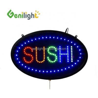 Lettre personnalisée SUSHI poisson Signal au néon LED pour le rectangle Certificat de puissance CE ROHS et plus