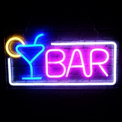 Lumière au néon LED atténuée pour la décoration murale du bar à domicile