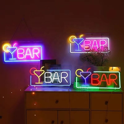 Lumière au néon LED atténuée pour la décoration murale du bar à domicile