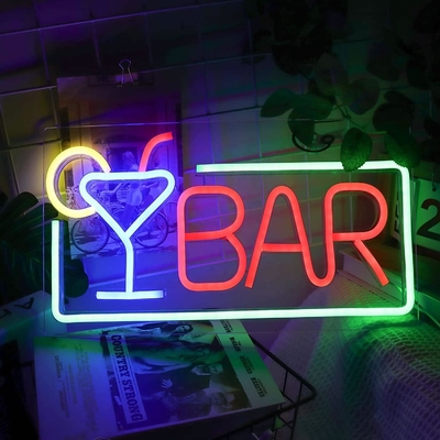 Lumière au néon LED atténuée pour la décoration murale du bar à domicile