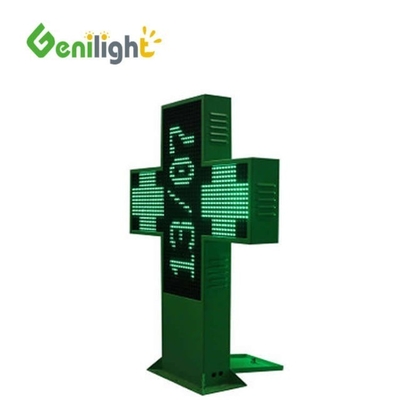 Configuration de pixels 1G Taille personnalisée Farmacie en couleur LED Croix Signal avec RGB