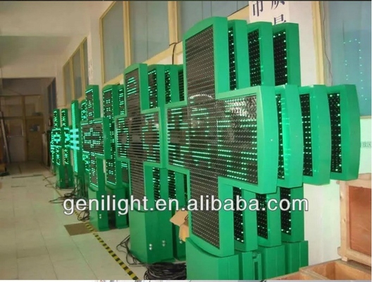 Configuration de pixels 1G Taille personnalisée Farmacie en couleur LED Croix Signal avec RGB