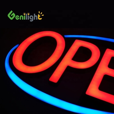 Obtenez votre entreprise vue à tout moment Ultra lumineux grand LED néon signe ouvert avec télécommande