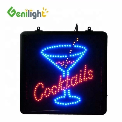 Obtenez vos propres cocktails personnalisés et panneau lumineux au néon de perroquet avec la taille de l'écran 53 * 45 cm