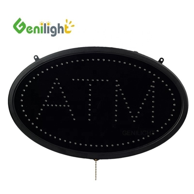 Le panneau LED du guichet automatique lumineux au néon brillant 3 réglages de flash parfait pour la publicité commerciale