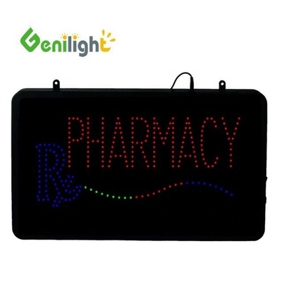 CE RoHS Genilight Intérieur 22*13 pouces LED Pharmacie Signes ouverts 2213-261