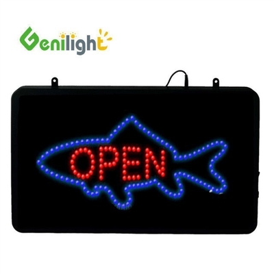 56*33cm DC12V Genilight Flash Edge Publicité LED Affichage ouvert pour le magasin de poulet frit