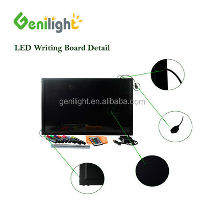 Panneau de carte à écrire à LED mini RGB transparent intérieur Taille 20 * 30 cm pour l'affichage en magasin